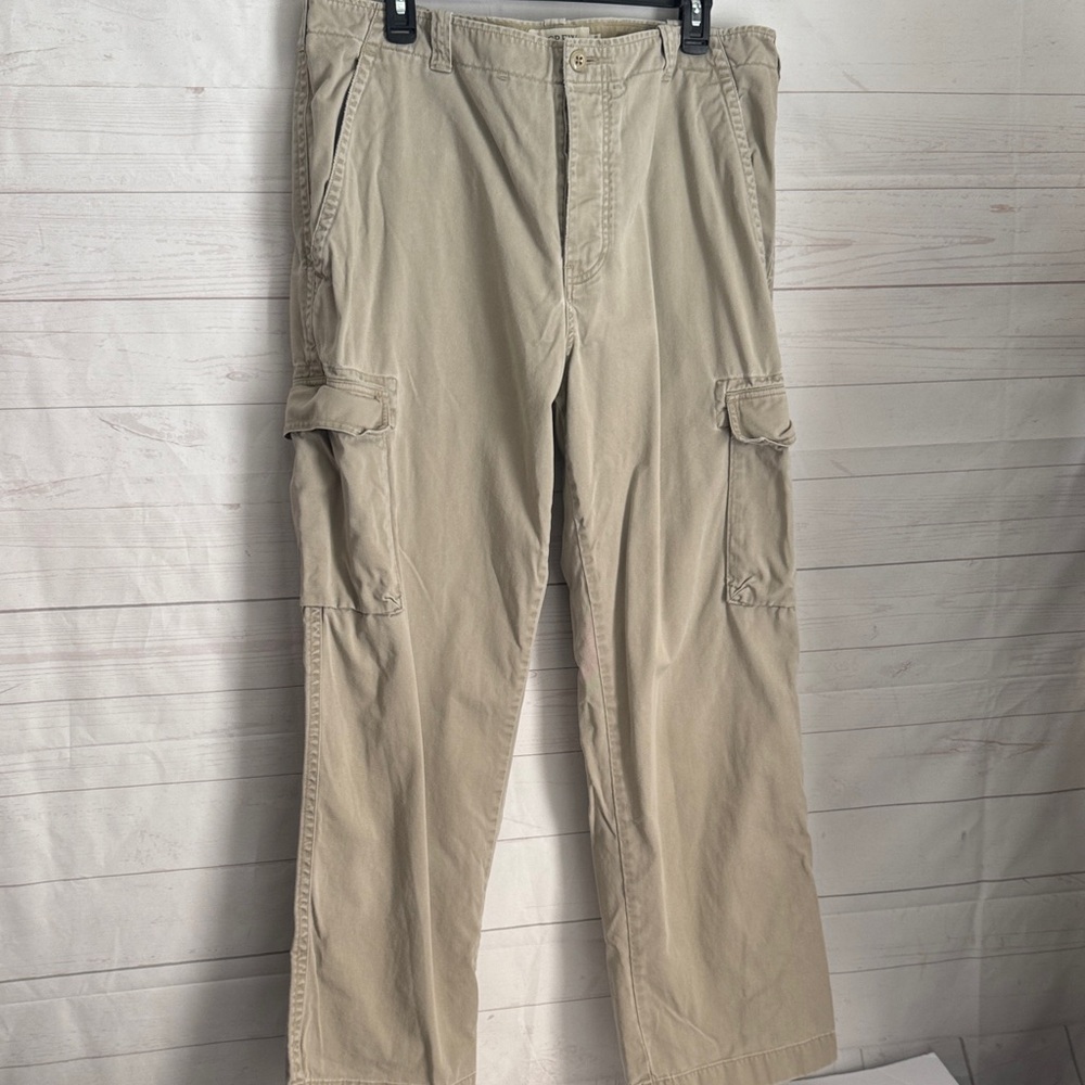 J. Crew Size 38 Men's Khaki Button Fly Cargo Pants